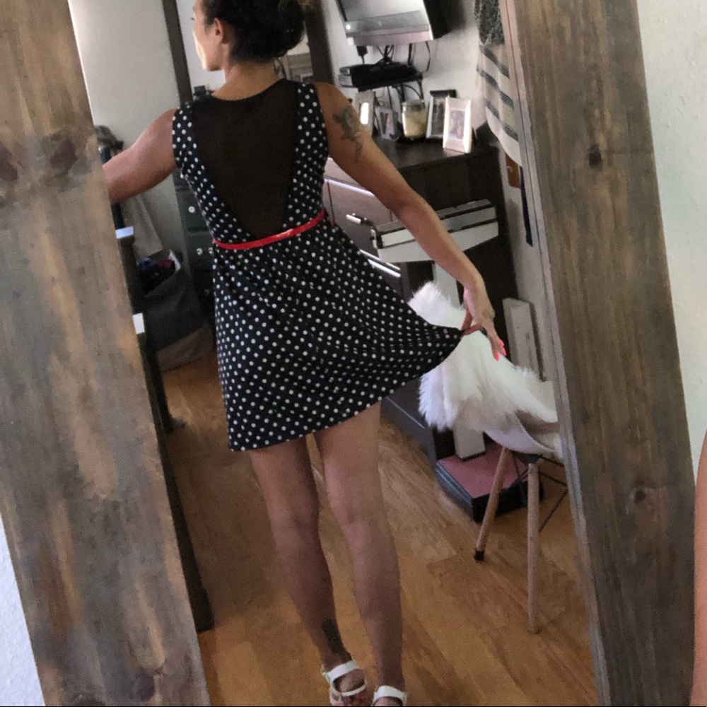 Black & white Polka dot dress